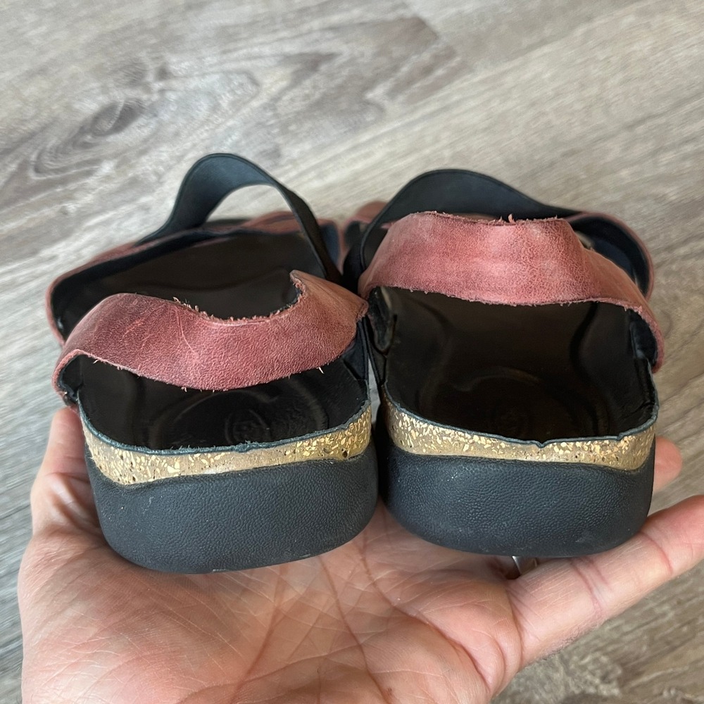 Keen Dauntless Strappy Travel Sandals Burgundy Leather Womens 9 UK 6.5 EU 39.5 - Picture 6 of 9